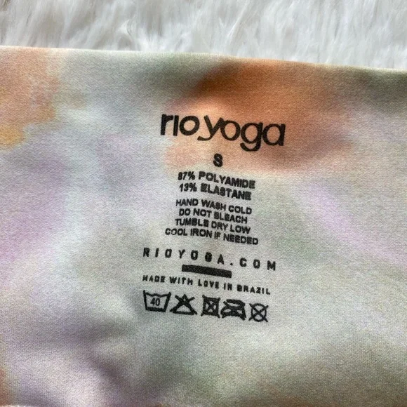 rio Yoga Savasana Tie Dye Leggings Size S - Picture 5 of 13